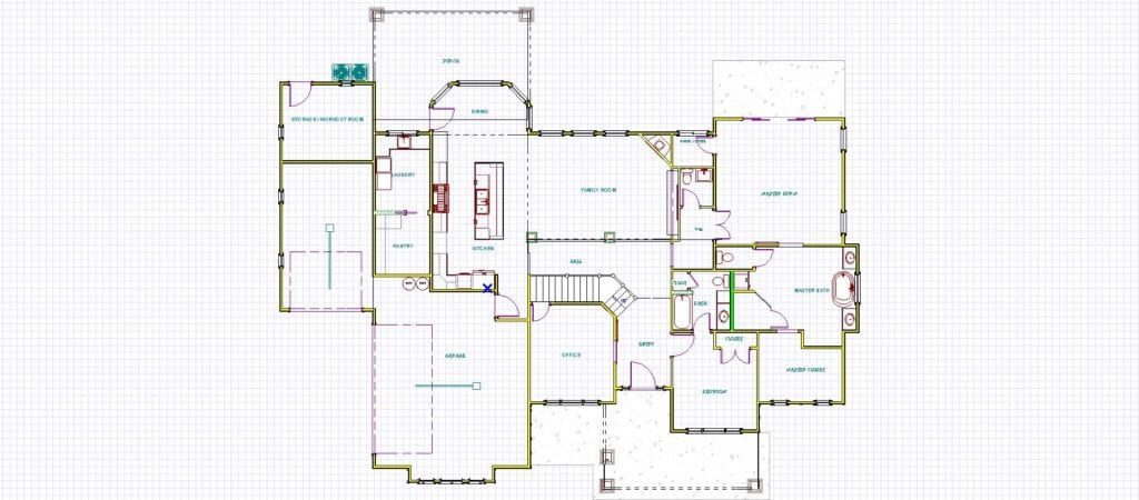 Floor plan detail